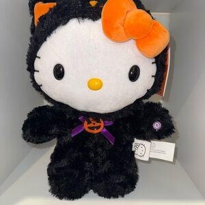 Hello Kitty Halloween Plush with Orange Bow